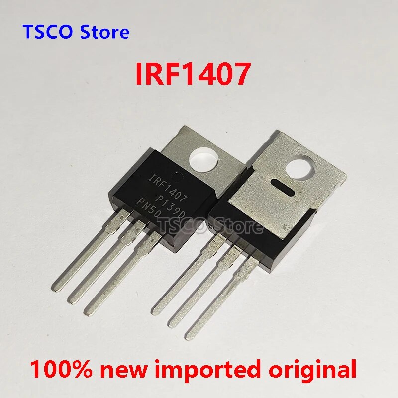 Irf1407 Mosfet Transistor To220 Package Ir N Channel 75v 130a Inverex Solar Inverter