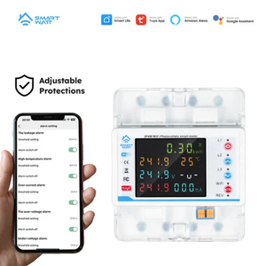 100a 3 Phase Smart Wifi Meter 22 In 1 3p4w Wifi Photovoltic Smart Meter