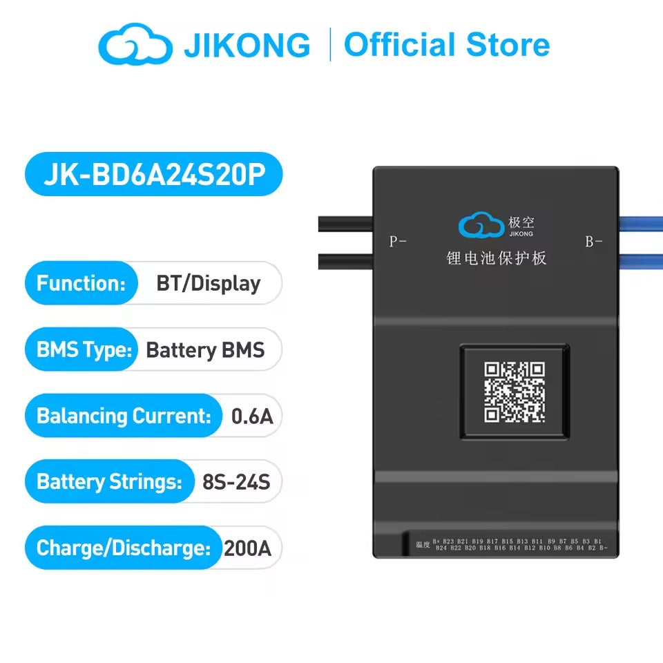 Jikong Bms Jk-bd6a24s20p Jk-bd6a24s20p 8s24s 200a Continuous Current 0.6a Li-ion Lifepo4 Lto Batteries Bms Smart Active Balance Bms