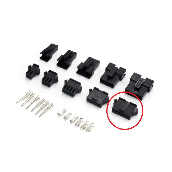 Jst Sm2.54 6 Pin Female Male Housing Terminals Wire Connector Sm-6p Sm-6r Jst Sm2.54 6p