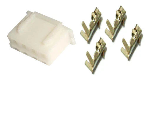 Jst Xh 2.5mm Pitch 4 Pin Female Connector Housing Socket With Crimp Pins