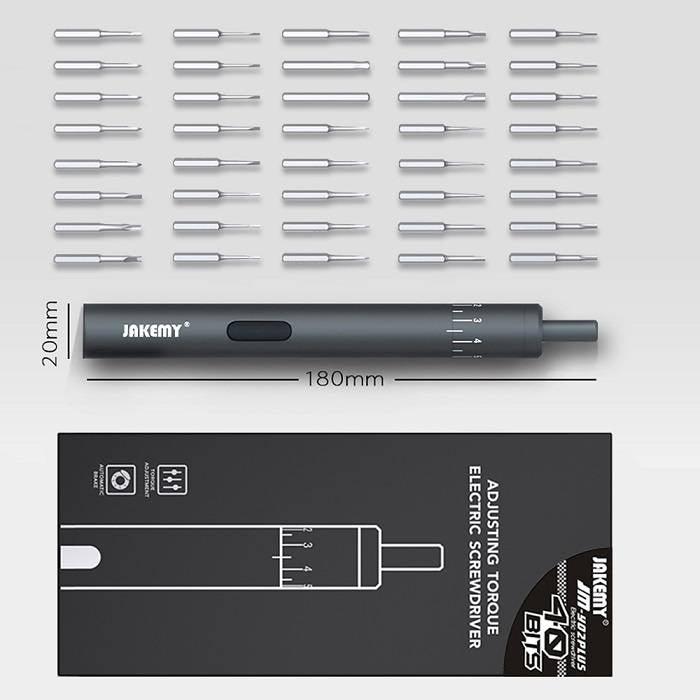 Jakemy 39 In 1 Adjustable Torque Electronic Screwdriver Screw Driver Tools Set Kit