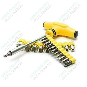 24pcs Set for Home, Office & Multi Purposes T Shape Screwdriver Socket & Bit Tool Kit