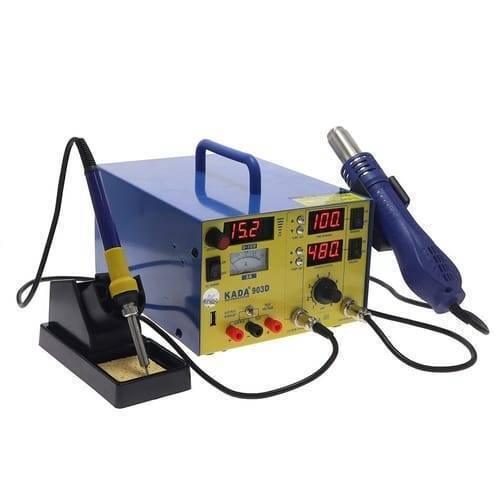 Kada903d Kada 903d Digital Hot Air Gun Soldering Iron Smd Rework Station 15v 2a With Regulated Power Supply 3 In 1 Multifunction Desoldering Station