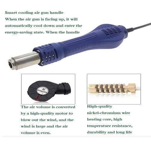 Kada903d Kada 903d Digital Hot Air Gun Soldering Iron Smd Rework Station 15v 2a With Regulated Power Supply 3 In 1 Multifunction Desoldering Station