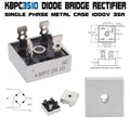 Kbpc3510 Bridge Rectifier Diode - Single Phase, Metal Case, 1000v 35a
