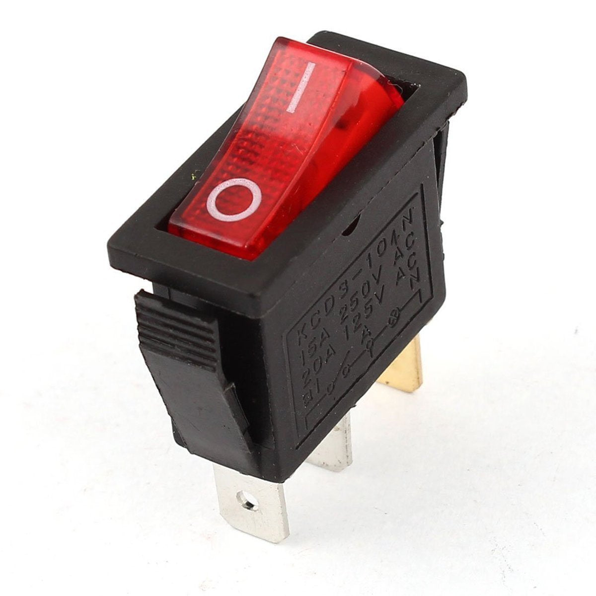 Kcd3-104n Red Light 3pin Spst On And Off Rocker Switch