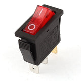 Kcd3-104n Red Light 3pin Spst On And Off Rocker Switch