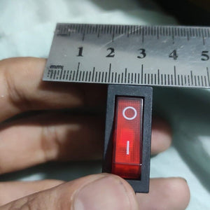 Kcd3-104n Red Light 3pin Spst On And Off Rocker Switch