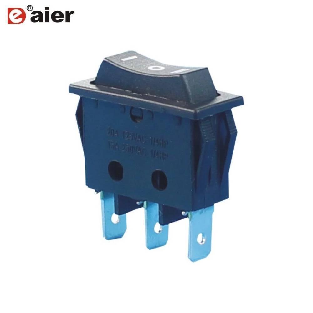 Kcd3-4-123 Momentary On Off Momentary On Small Rocker Switch 3 Position 15a 250vac