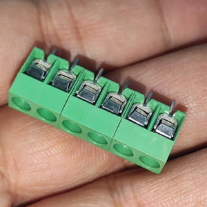 Kf 350 /kf 126 250v 10a 5mm Pitch Green Color 2 Pin Screw Terminal Connector Tblock