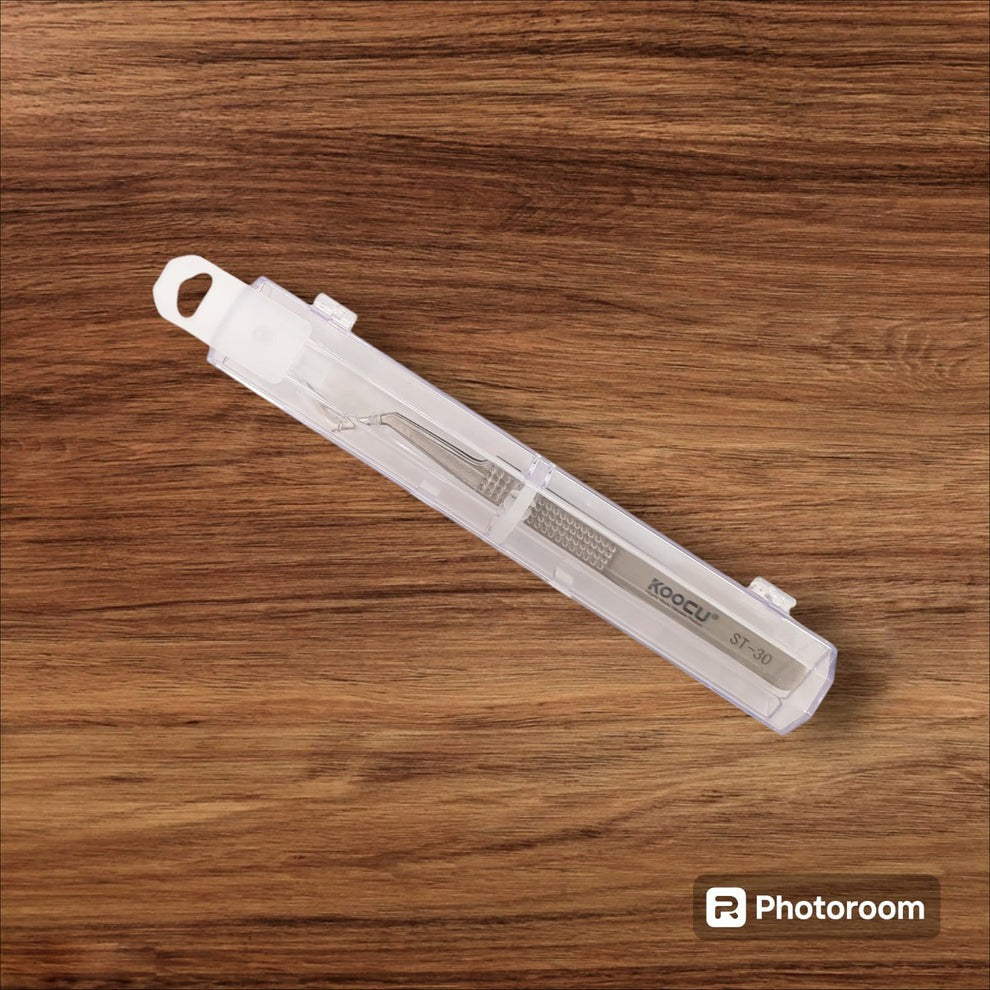 Koocu St-30 Non-magnetic Stainless Steel Precision Chip Placement Tweezer
