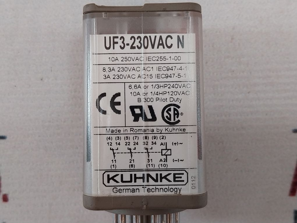 USED Kuhnke relays UF3B-24VDC N 24V
