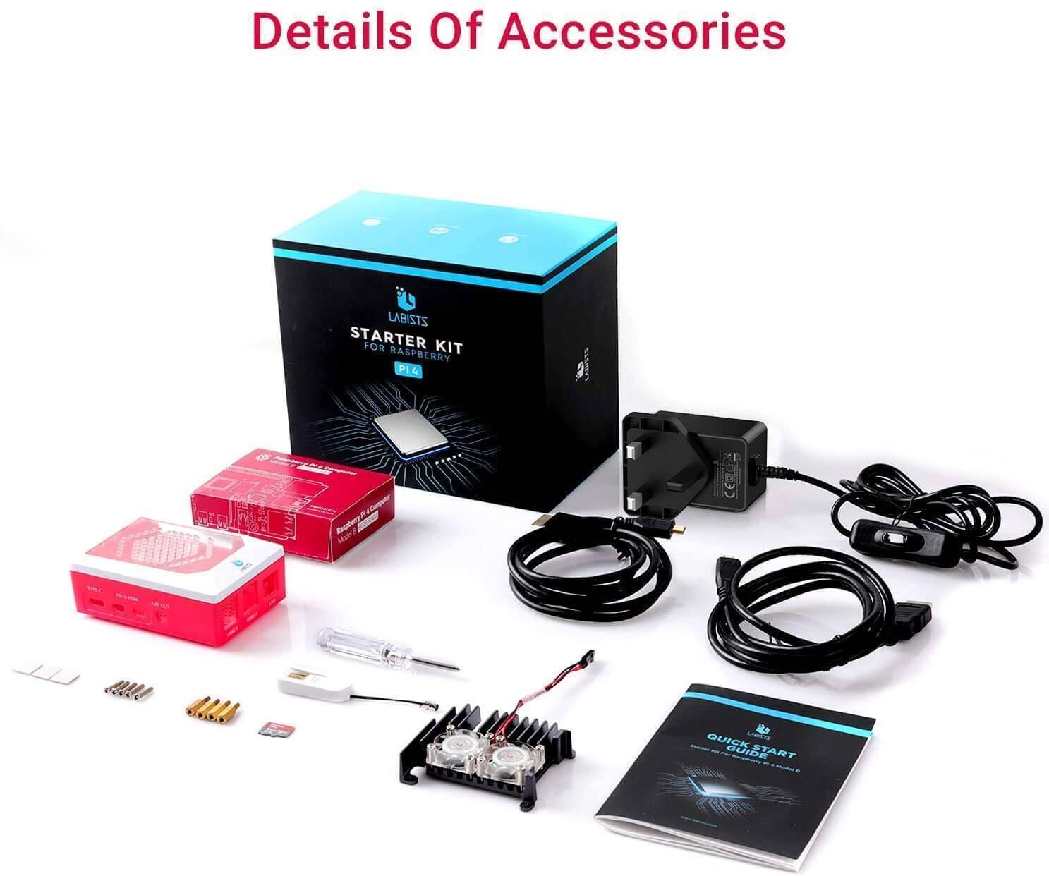 Raspberry Pi 4 b Model b Starter Kit 32gb Sd Card