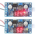Lm2596 2a Buck Step-down Power Converter Module Dc 4.0~40 To 1.3-37v Led Voltmeter