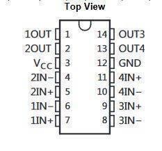 Differential Comparator Ic Lm2901n