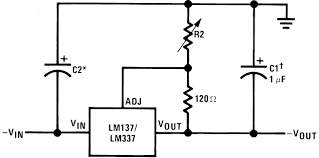 Lm337 Adjustable -ve Voltage Regulator