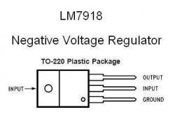 Lm7918 7918 18v Negative Voltage Regulator.