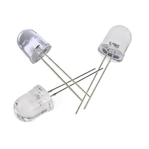 Large 10mm White Led Crystal