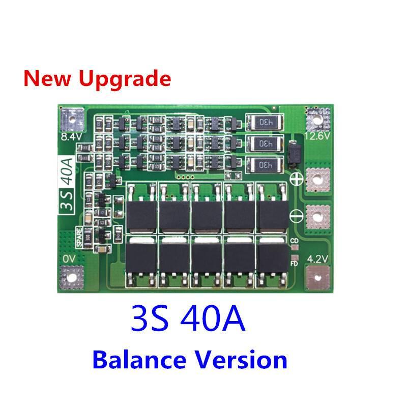 3s 40a Bms 11.1v 12.6v 18650 Lithium Battery Protection Board With 100ma Balancing Feature