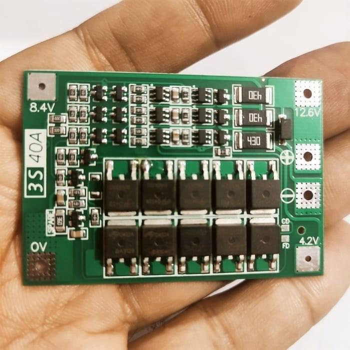 3s 40a Bms 11.1v 12.6v 18650 Lithium Battery Protection Board With 100ma Balancing Feature