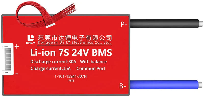 Li-ion 7s 24v Discharge 30a Charge 15a Lithium Battery Protection Board With Balance Pcm Bms