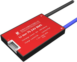 Li-ion 7s 24v Discharge 30a Charge 15a Lithium Battery Protection Board With Balance Pcm Bms