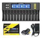 Liitokala Lii-s12 18650 Battery Charger – 12+2 Bay Smart Universal Charger