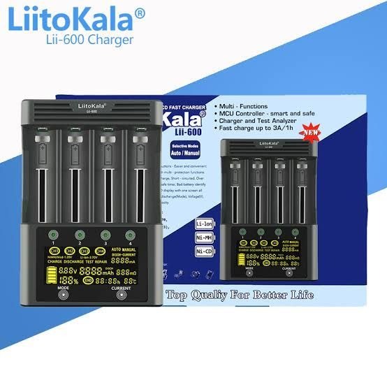 Liitokala Lii-600 Smart battery Charger and Tester With Power Supply