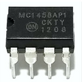 Mc1458p 2 Channel 1 Mhz Dual Operational Amplifier Breadboard Friendly Dip 8 15