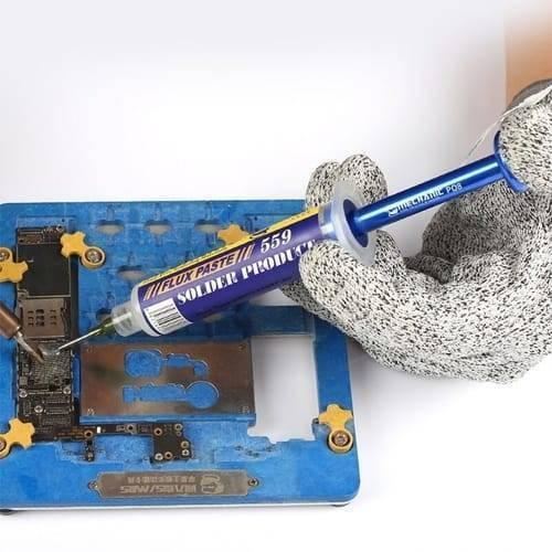 Mechanic P08 Aluminum Alloy Needle Tube Piston Solder Paste Flux Welding Oil Booster Pusher
