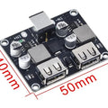 Mh-kc24 2-channel Dc-dc Buck Converter With Qc3.0 Fast Charging - 6-32v To 3v/5v/9v/12v/24v