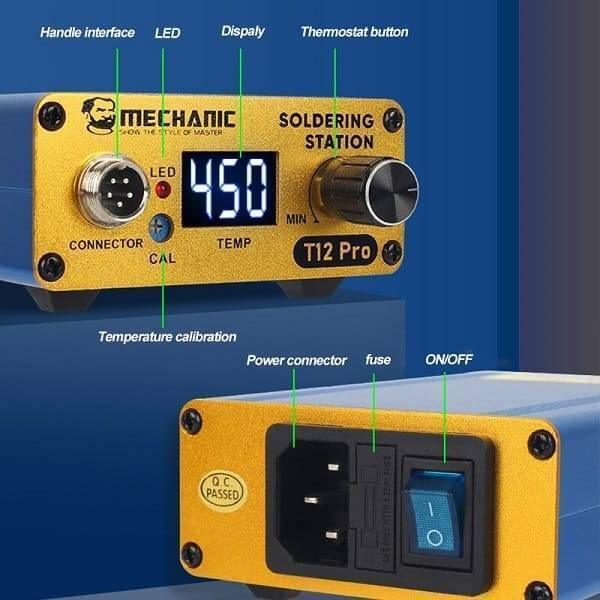 Mechanic T12 Pro Digital Electric Temperature Controller Soldering Iron Station