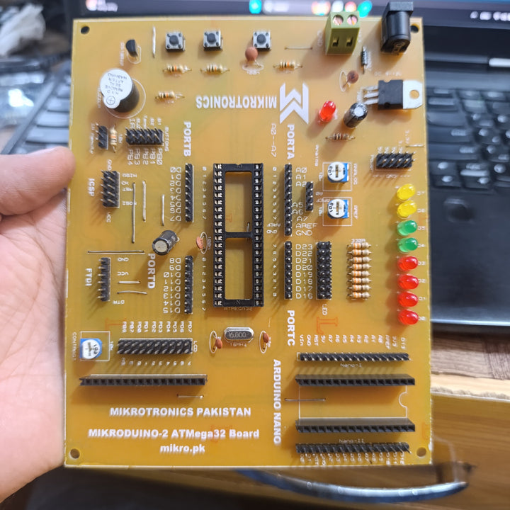 Mikroduino-ii Avr Atmega32 Arduino Compatible Board Without Lcd ,ic And Arduion