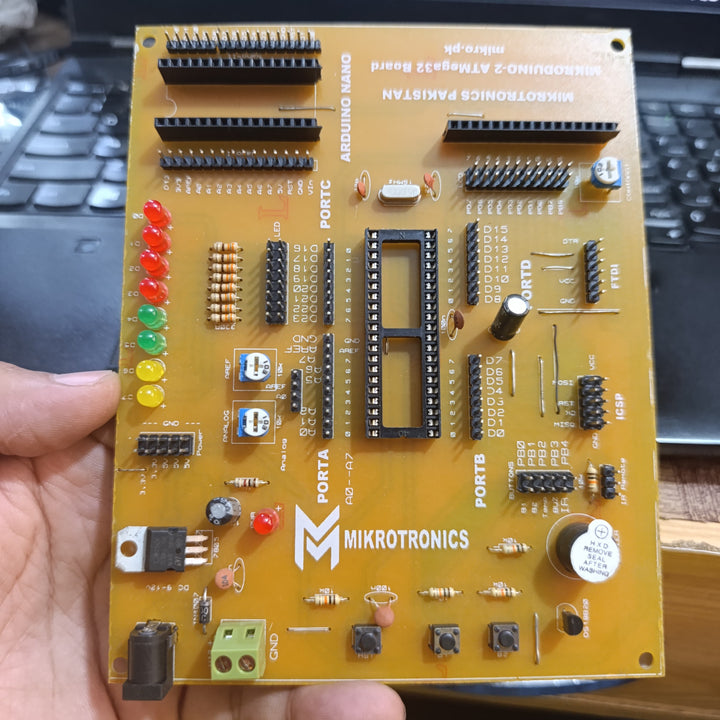 Mikroduino-ii Avr Atmega32 Arduino Compatible Board Without Lcd ,ic And Arduion