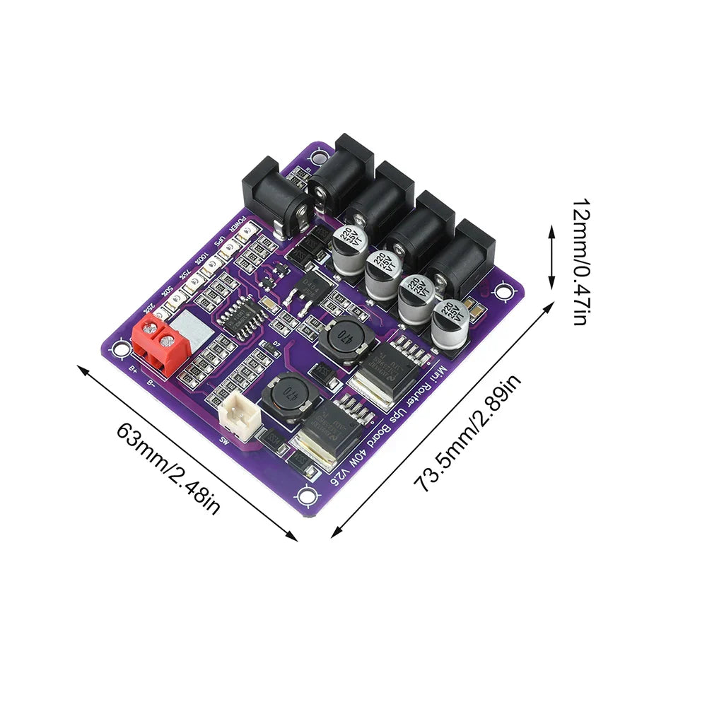 Mini Router Ups Board 40w V2.6 - Reliable Backup Power | Digilog.pk