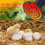 Mini Infrared Ceramic Heating Bulb Light 50w 220v Electric Heating Element For Egg Incubator Reptile Pets Birds