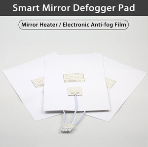 On Demand Customizable 300*400mm Bathroom Mirror Heating Pad Pet Electronic Defogger Film For Smart Mirror 220v Factory Direct