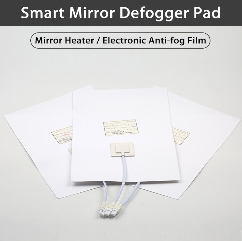 On Demand Customizable 300*400mm Bathroom Mirror Heating Pad Pet Electronic Defogger Film For Smart Mirror 220v Factory Direct