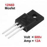 Mosfet 12n60 600v 12a Mosfet N-channel Transistor ( used )