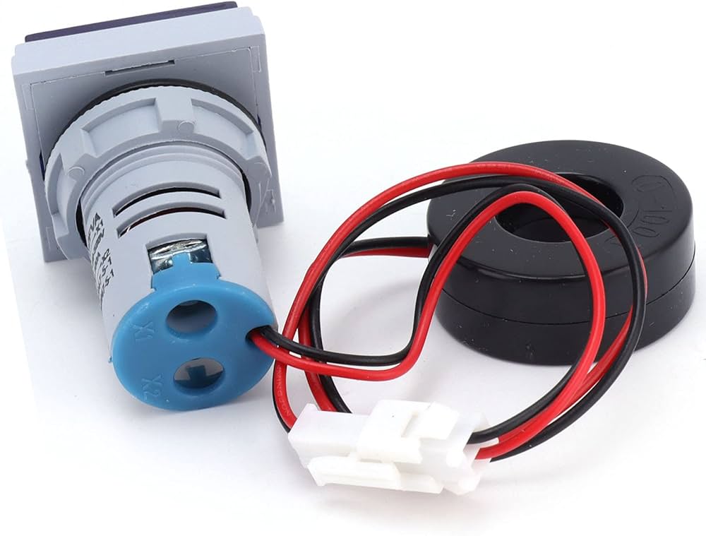 Multi Colour Square Panel Indicator Voltage Meter Current Meter With Indicator Signal Lamp Ad16-22fva