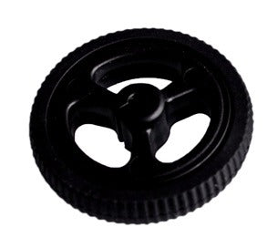 N20 Motor Rubber Wheel – 34mm Diameter (Black) | Digilog.pk