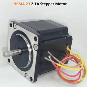 Nema23 Bipolar 1.8 Degree 2.1a 54mm Stepper Motor 6.35mm Shaft Torque 15kg/cm Refurnished