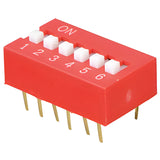 stock lot NT 06 Dip switch, vertical, 6-pin
