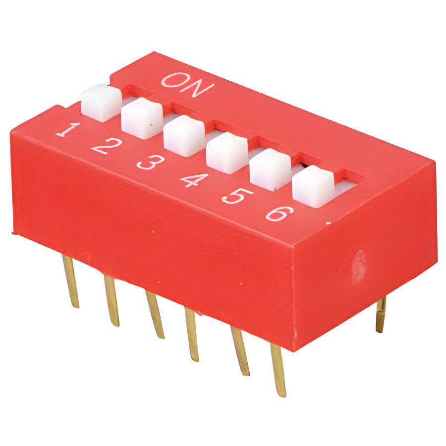 stock lot NT 06 Dip switch, vertical, 6-pin