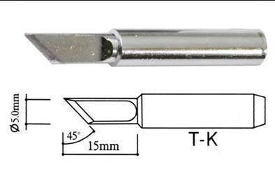 New Soldering Tip 900m T-k Shape k 5mm Aoyue Pt Zhaoxin Wep Repro Hakko