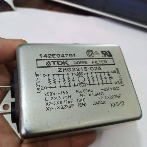 Used Noise Filter EMI Filter Anti-Interference Noise Signal Filtration Single Phase Mains Filter 125V 250V