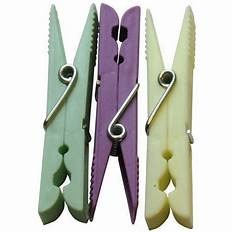 Colorful Push Pin With Wooden Clips 50mm