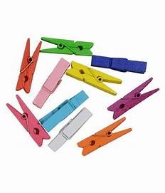 Colorful Push Pin With Wooden Clips 50mm