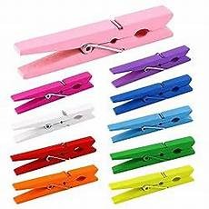 Colorful Push Pin With Wooden Clips 50mm